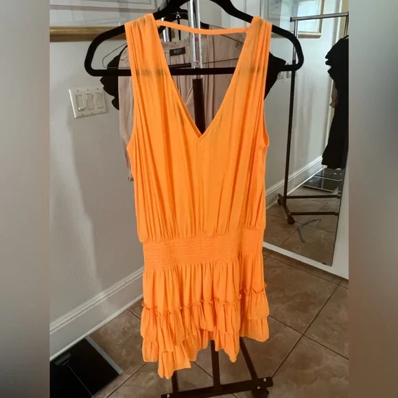 Ramy Brook Women's Kiara Mini Dress - Orange - Size Medium
